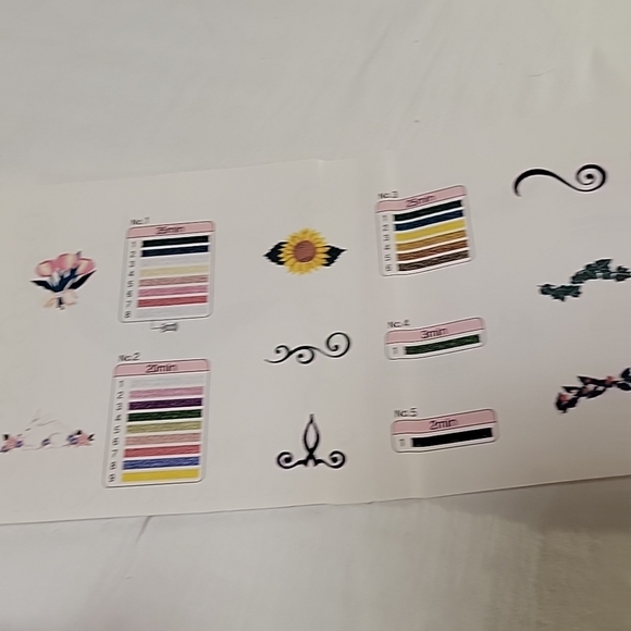 Studio Bernina Bernette Collection No. 102 Embroidery Card. UNTESTED - Picture 11 of 11